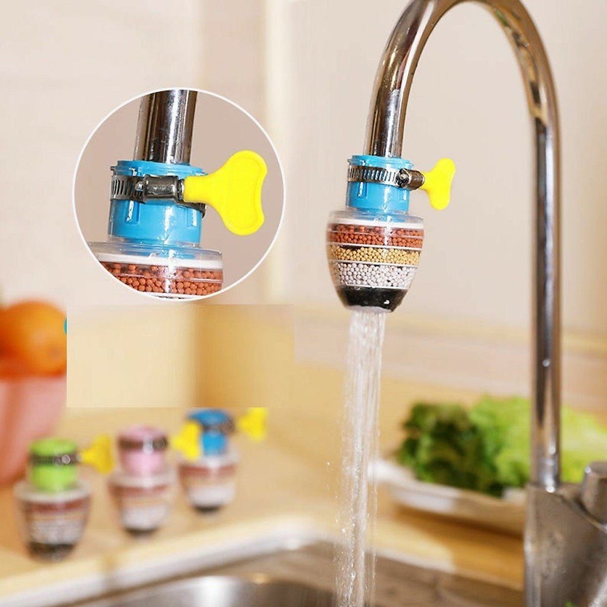 Water Filter Tap Purifier Carbon Drinking Faucet Cartridges Faucet Water Filter Cartridges - Set of 2