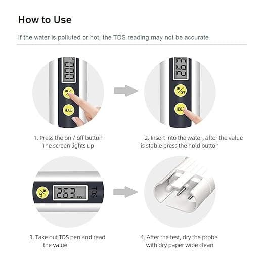 Water Purifies Tds Meter Drinking Dissolved Solids Meter Device Water TDS Meter Tester