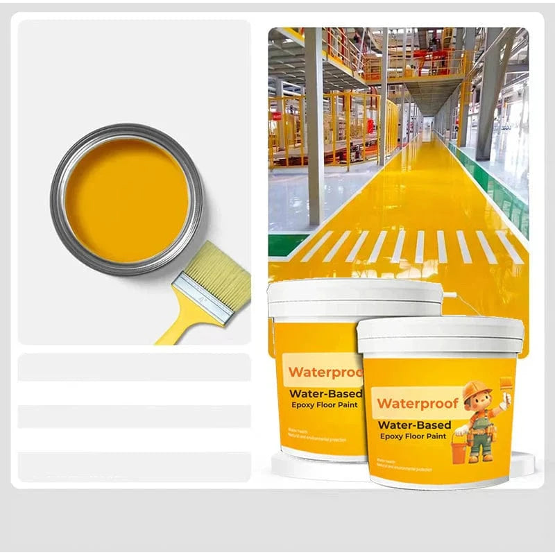 Waterproof Floor Paint (Set of 2) | Epoxy Coating Floor Color Waterproof Floor Paint 300 ml + 300 ml (Set of 2)