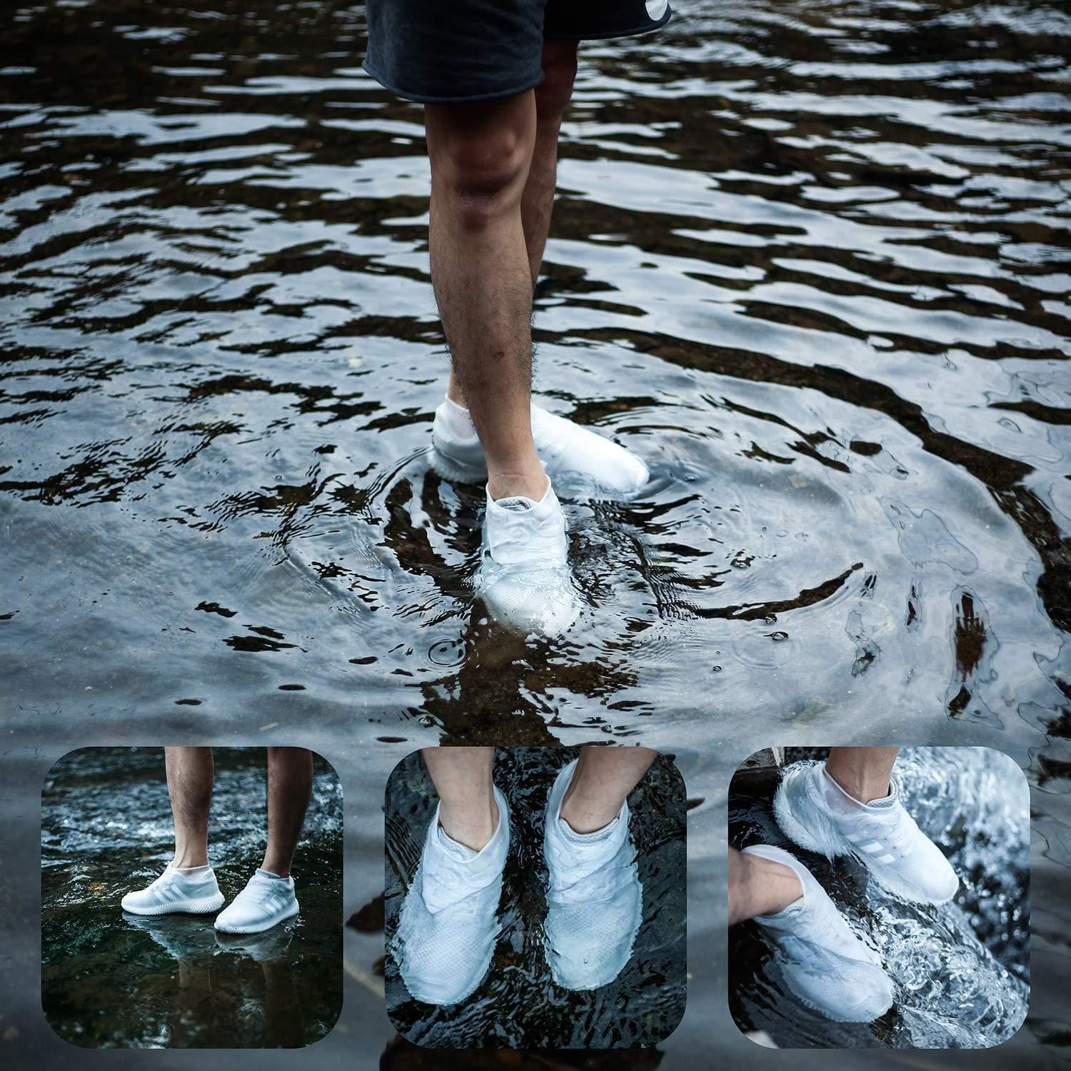 Waterproof Rainproof Shoes Cover Water Resistant Silicone Shoe Covers Waterproof Shoe Covers (Set of 2)