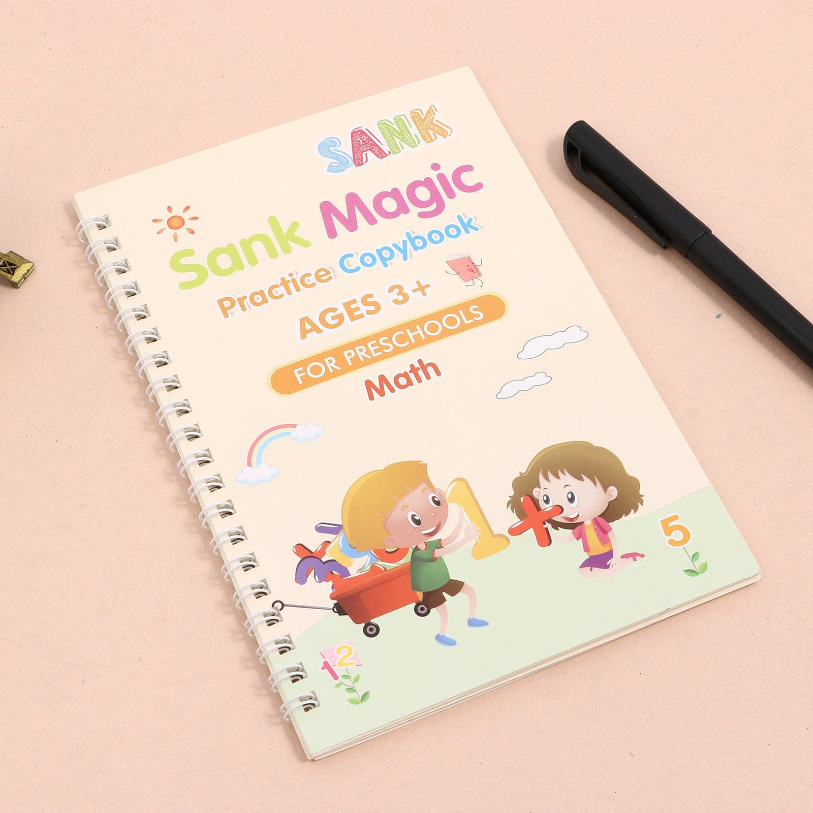 Writiox™ | Handwriting Practice Letters ABC Tracing Sheets kindergarten Writiox™ Magic Practice Copybook (4 BOOKS,1 PEN,1 GRIP,10 REFILL) Zaavio.co®
