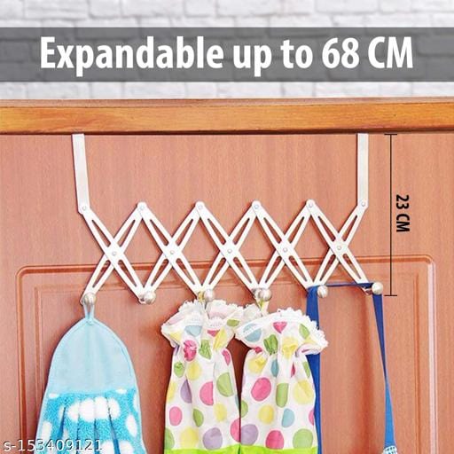 [ 6 Hook ] Stainless Steel Door Hanging Hanger Hook [ 6 Hook ] Stainless Steel Door Hanging Hanger Hook