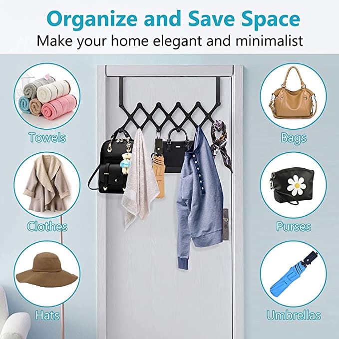 [ 6 Hook ] Stainless Steel Door Hanging Hanger Hook [ 6 Hook ] Stainless Steel Door Hanging Hanger Hook