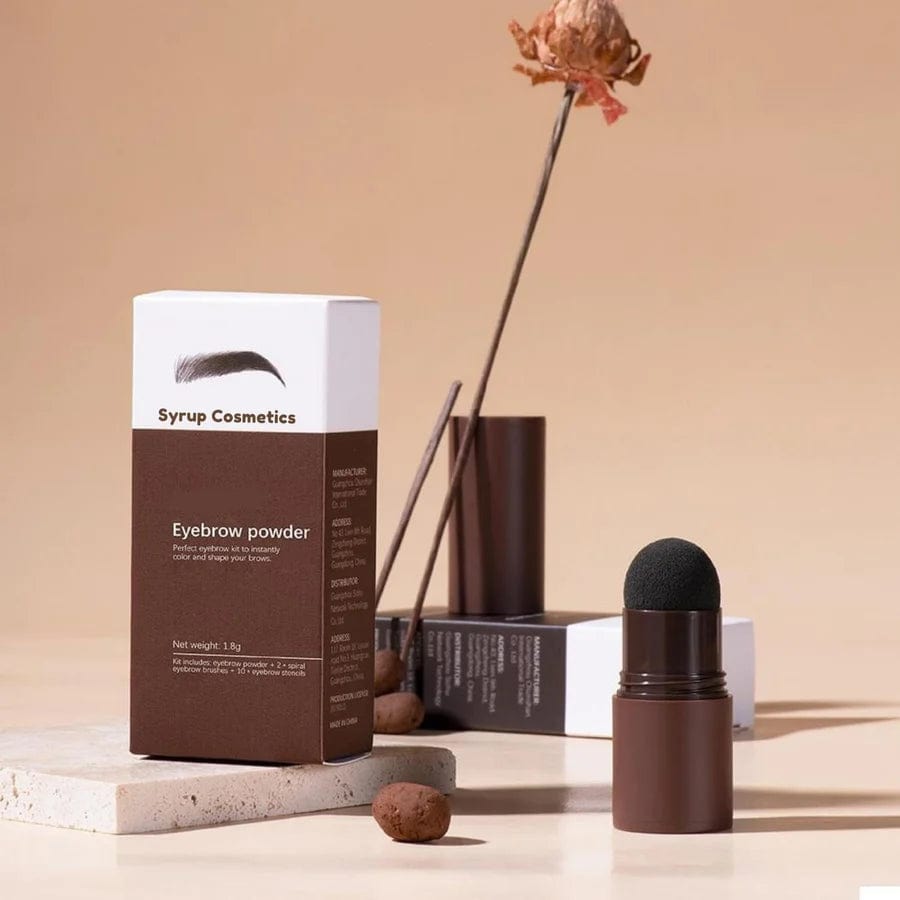 Eyebrow Filler Colour Makeup Shadow Powder Stencil Kit - Hair Root Touch-up Sponge Large Hair Coloring Sponge Shadow Powder Stick