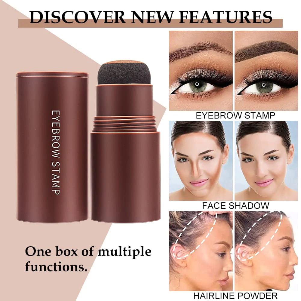 Eyebrow Filler Colour Makeup Shadow Powder Stencil Kit - Hair Root Touch-up Sponge Large Hair Coloring Sponge Shadow Powder Stick